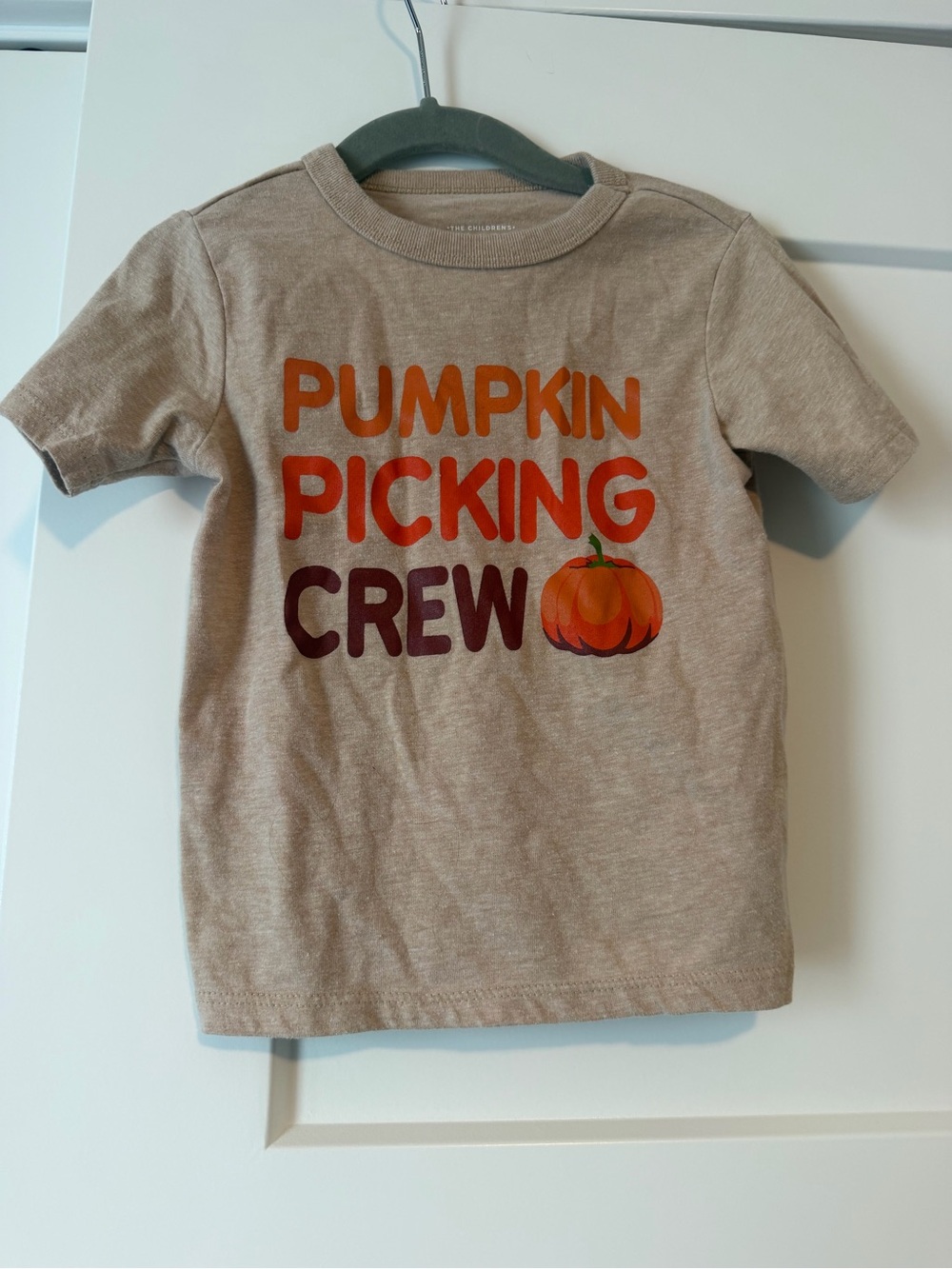 The Children's Place Beige 'Pumpkin Picking Crew' Short Sleeve Tee